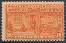 !a! USA Sc# E16 MNH SINGLE (Gum Disturbed) - Special Delievery: Postman And Motorcycle - Servizio