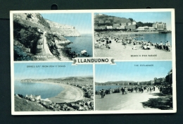 WALES  -  Llandudno  Multi View  Used Vintage Postcard As Scans - Denbighshire
