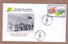 AC - NORTHERN CYPRUS FDC - 50th ANNIVERSARY OF ERENKOY'S RESISTANCE LEFKOSA 08 AUGUST 2014 - Brieven En Documenten