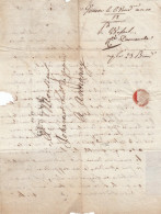 France Suisse Dept. Conquis An 10 "99 GENEVE" Lettre Avec échantillon D´étoffe Pour Annonay (o160) - 1792-1815: Veroverde Departementen