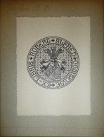 Ex-libris Héraldique XXème - Robert Alfred COMTESSE (Berne) - Bookplates