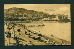 WALES  -  Llandudno  Watching The Tide  Used Vintage Postcard As Scans - Denbighshire