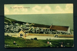 WALES  -  Llandudno  St Tudno Church  Used Vintage Postcard As Scans - Denbighshire