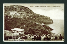 WALES  -  Llandudno  Happy Valley Concert Party  Used Vintage Postcard As Scans - Denbighshire