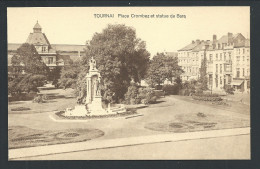 CPA - TOURNAI - Place Crombez Et Statue De Bara  // - Antoing