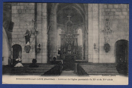 72 BAZOUGES SUR LE LOIR Intérieur De L'église Paroissiale Du XIe Et Du XVe Siècles - Animée - Altri Comuni
