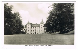 RB 1096 -  Real Photo Postcard - Hotel Black Barony - Eddlestone Peebles Scotland - Peeblesshire