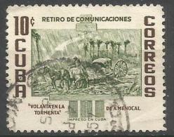 Cuba - 1957 Storm 10c Used   Sc 568 - Oblitérés