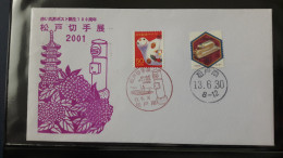 JAPAN 2001 Commemorative Cover Postmark - Omslagen