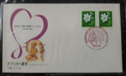 JAPAN 1985 Commemorative Cover Postmark  Save Africa With Lowe - Buste