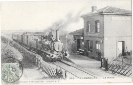 FOURNIVAL (60) Gare Du Chemin De Fer Train Gros Plan - Sin Clasificación