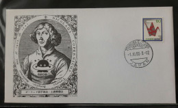 Nikolja Kopernik JAPAN 1985 Commemorative Cover Postmark EXPO 85 Nicolaus Copernicus - Buste