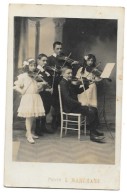 VIOLON VIOLONISTES Carte Photo Groupe D'enfants Jouant Du Violon - Music And Musicians