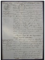 1827 Département Du Rhône Mariage De Joseph Lapierre Et De Jeanne Delaye - Manuscripts