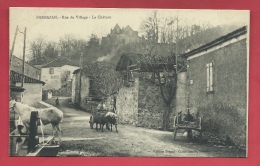 Barbazan - Rue Du Village - Le Château - Attelage ( Voir Verso ) - Barbazan