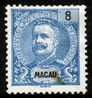 !										■■■■■ds■■ Macao 1898 AF#84(*) King Carlos, Mouchon 8 Avos (x10793) - Unused Stamps