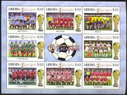 LIBERIA SHEET WORLD CUP KOREA JAPAN SOCCER FOOTBALL SPORTS DEPORTES FUTBOL MUNDIAL - 2002 – Corea Del Sud / Giappone