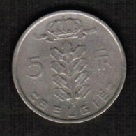 BELGIUM  5 FRANCS (DUTCH) 1949 (KM #135.1) - 5 Franc