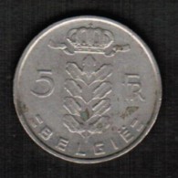 BELGIUM  5 FRANCS (DUTCH) 1974 (KM #135.1) - 5 Frank