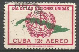 Delcampe - Cuba - 1957 United Nations Day 12c Used   Sc C170 - Luftpost