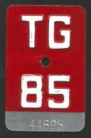 Velonummer Thurgau TG 85 - Number Plates