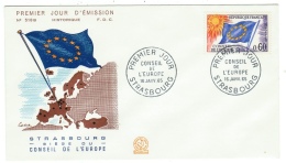 France // Timbres De Service // Y&T  34    FDC 1965 - Brieven & Documenten