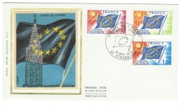 France // Timbres De Service // Y&T 46-47-48 FDC 1975 - Briefe U. Dokumente