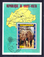 REPUBLIQUE DE HAUTE - VOLTA 1973, ELEPHANT,  OBL.  (6B168) - Elephants