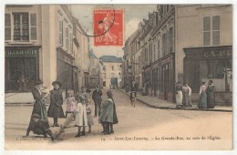 95 - SAINT-LEU-TAVERNY - La Grande-Rue, Au Coin De L'Eglise - Lemire 14 - 1908 - Saint Leu La Foret