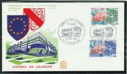 France // Timbres De Service //Conseil De L´Europe //  Y&T 77-78  FDC 1983 - Brieven & Documenten