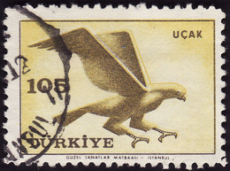 TURQUIE 1959 - PA 42  -Aigle  - Oblitéré - Poste Aérienne