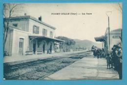 CPA - Chemin De Fer La Gare De PUGET-VILLE 83 - Sonstige & Ohne Zuordnung