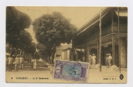 CPA:  GUINÉE - CONAKRY - LE 2e BOULEVARD - French Guinea