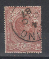 ITALIE   COLIS POSTAUX N°3     (1884) - Postal Parcels