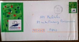 FRANCE Football Coupe Du Monde 98,  Entier Postal Ayant Circulé 7/3/1993 - 1998 – Frankrijk