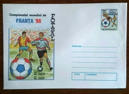 ROUMANIE Football Coupe Du Monde 98. Entier Postal Neuf. - 1998 – France