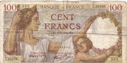 BILLET 100 FRANCS SULLY TRES BON ETAT 06/11/1941 - 100 F 1939-1942 ''Sully''