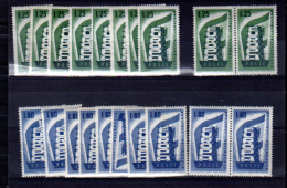 1956 ITALIA   10X Yv. 731 / 732 **, Cote 175 €, - 1956