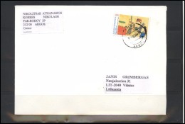 GREECE Postal History Brief Envelope GR 021 Children Painting - Storia Postale