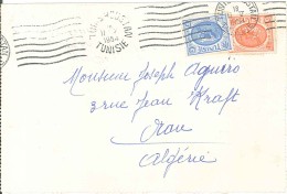 Tunisie - Une Lettre Enveloppe - 1954 - Tunisia (1956-...)