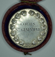 France 1897 ARGENT / SIlver Médaille " MARIE BOULLEY " COURS  St GENEVIEVE " - Frankreich