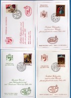 Liechtenstein - AUGURI- 4 Carte De Voeux  De La Poste -  1989 - 90 - 91 - 93 .  Vedi Descrizione. - Brieven En Documenten