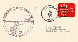 US Expedition 1980 To Antarctica With United States Coast Guard Cutter "GLACIER", Letter Addressed To New-York - Antarktis-Expeditionen