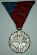 Hongrie Hungary Ungarn 1875 " Budapest (Buda) Gymnastics Club " SILVER Plated Argenté - Andere & Zonder Classificatie