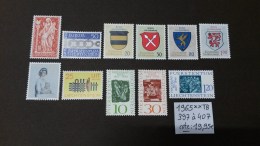 Liechtenstein Année Complète 1965 N° 397 à 407  Neuf **  TB - Annate Complete