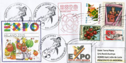 PAPUA NEW GUINEA/PAPOUASIE.UNIVERSAL EXPO MILAN 2015,NOURRIR LA PLANETE Lettre Du Pavillon, Avec Timbres Papouasie - 2015 – Milaan (Italië)