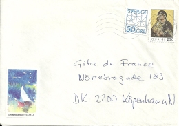 Sverige 1992 >> Kobenhaven DK - Lettres & Documents
