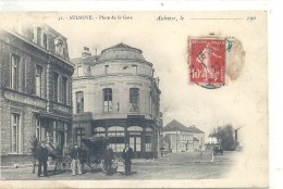 NORD - 59 - AULNOYE - Place De La Gare Avec Animation - Aulnoye