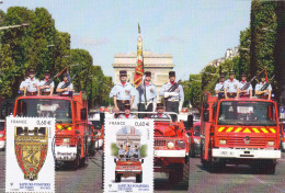 Carte Maximum FRANCE N°Yvert 4586-87 (SAPEURS POMPIERS) Obl Sp Ill 1er Jour Paris - 2010-2019