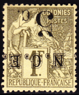 New Caledonia 1886 5c On 1fr Inverted Overprint. Scott 8a. Unused. - Neufs